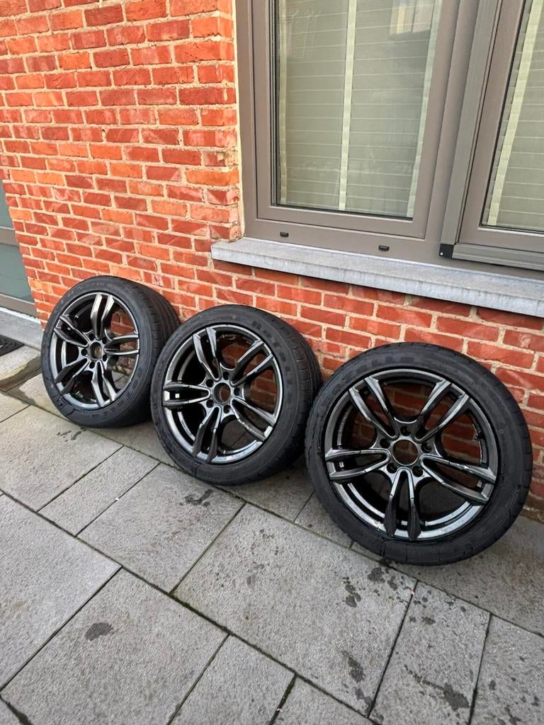 Te koop: 3 velgen met banden in goede staat, Ophalen, Band(en)