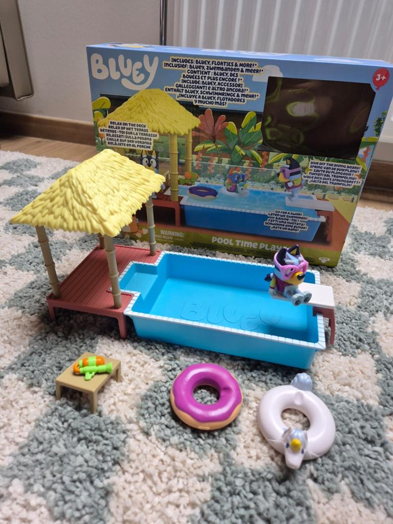 Bluey speelsets, Ophalen