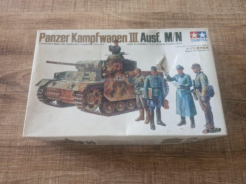 Tamiya 1/35 Panzerkampfwagen III Ausf.M/N, Tank, Enlèvement ou Envoi, Comme neuf, 1:32 à 1:50