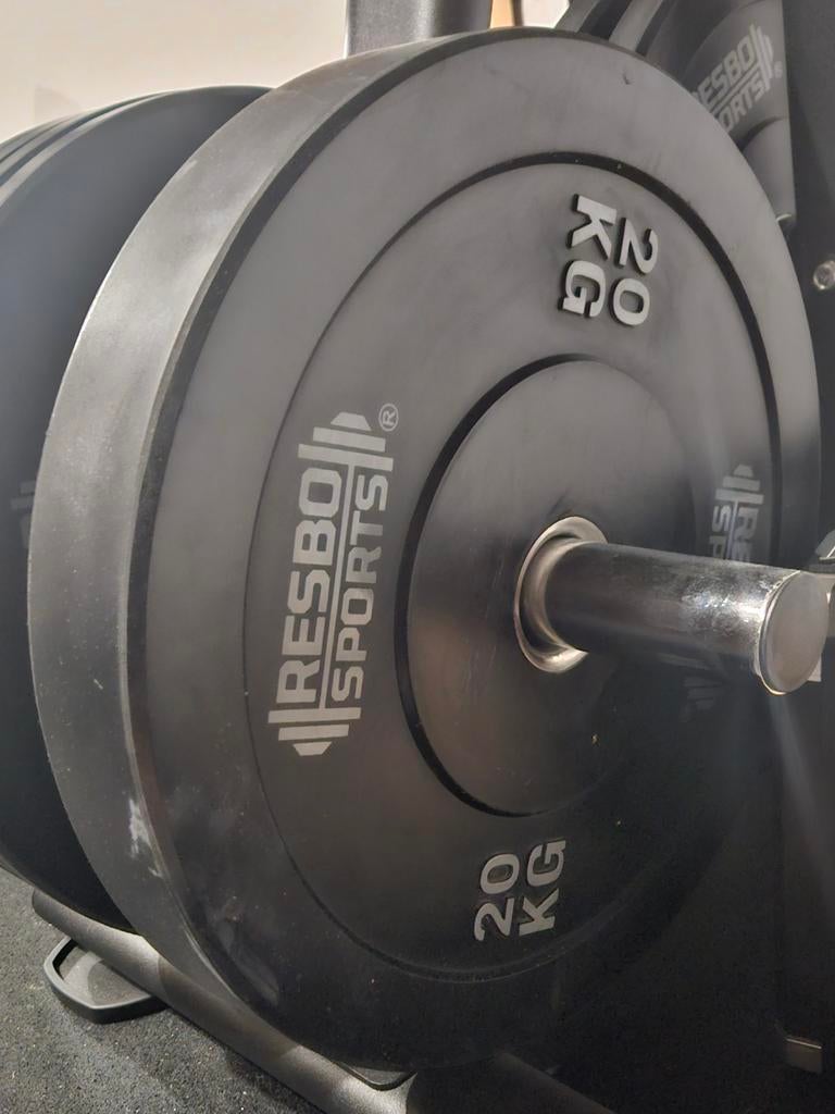 90kg bumper plates set olympisch, Sport en Fitness, Ophalen