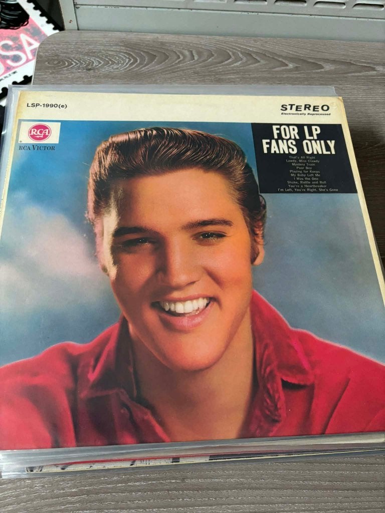 Elvis lp, for lp fans only, Duitse persing, orange label,, 12 pouces, Housse de protection extérieure, Enlèvement ou Envoi, Comme neuf