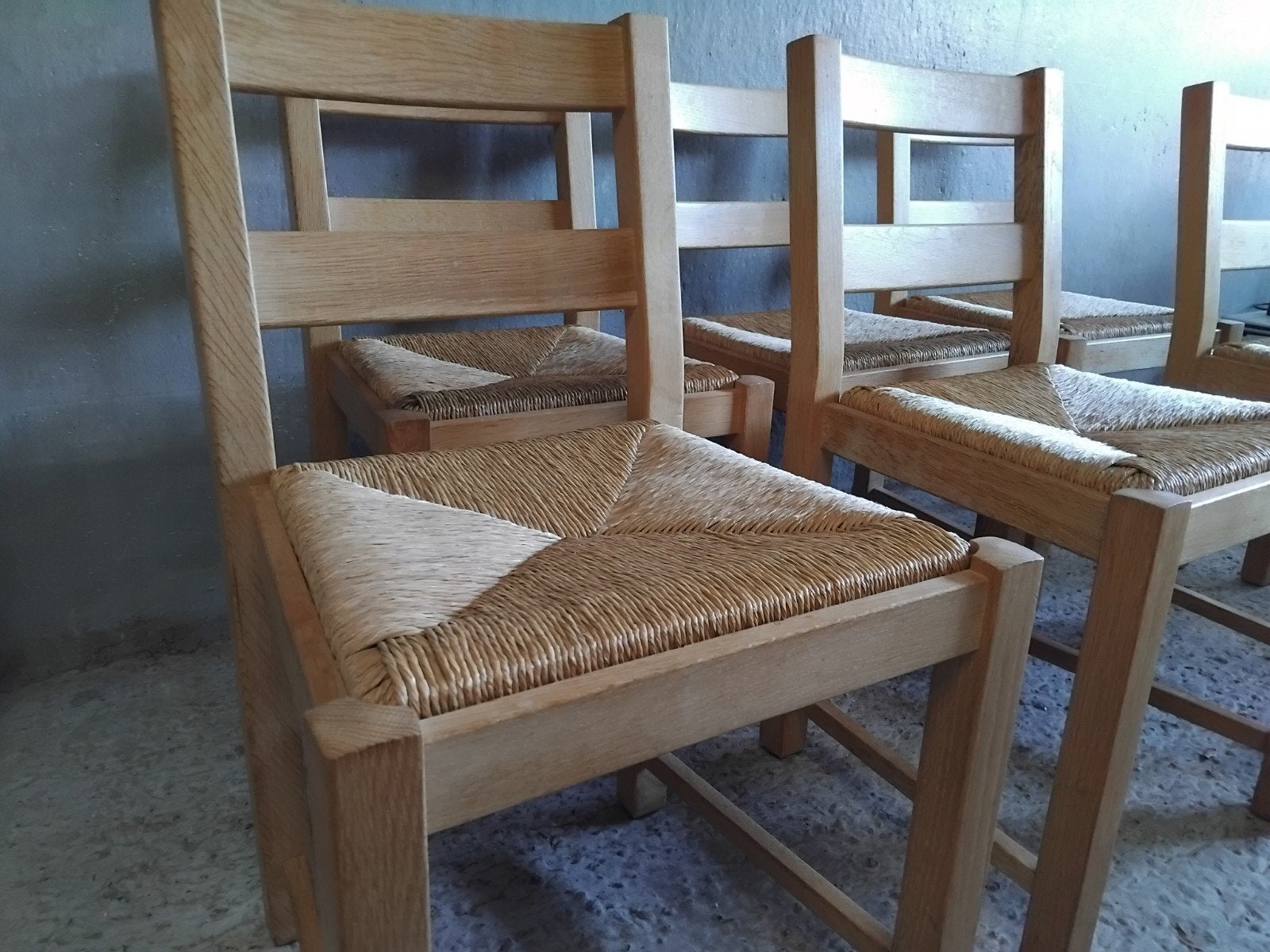 Scandinavische eettafel met 6 stoelen, Ophalen