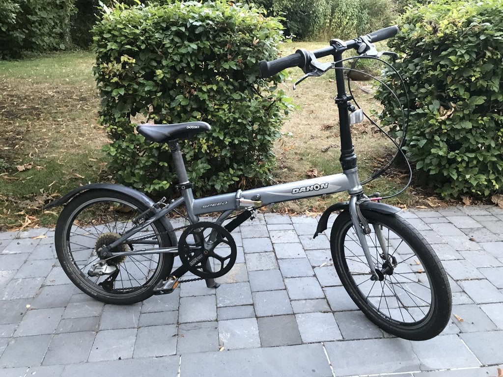 Plooifiets Dahon Speed, Fietsen en Brommers, Fietsen | Vouwfietsen, Ophalen, Gebruikt, Velgrem, Versnellingen