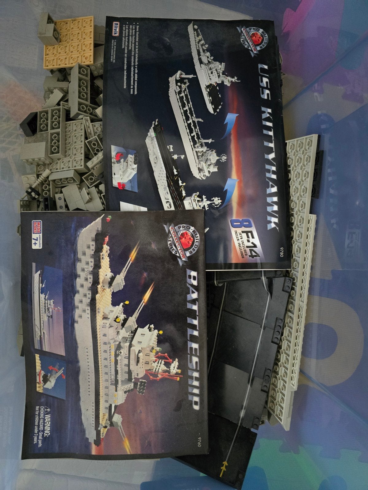 mega bloks battleship en USS kittyhawk, Kinderen en Baby's, Speelgoed | Duplo en Lego, Ophalen, Gebruikt, Meerdere sets