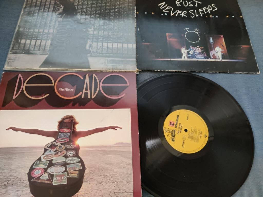 lot neil young (after gold rush, 3lp decade, rust never slee, Ophalen of Verzenden, LP