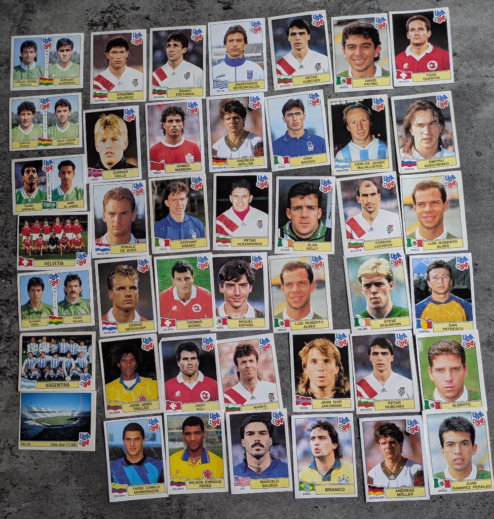 PANINI voetbal stickers WORLD CUP USA 94 43X 1994 internat., Verzenden, Nieuw