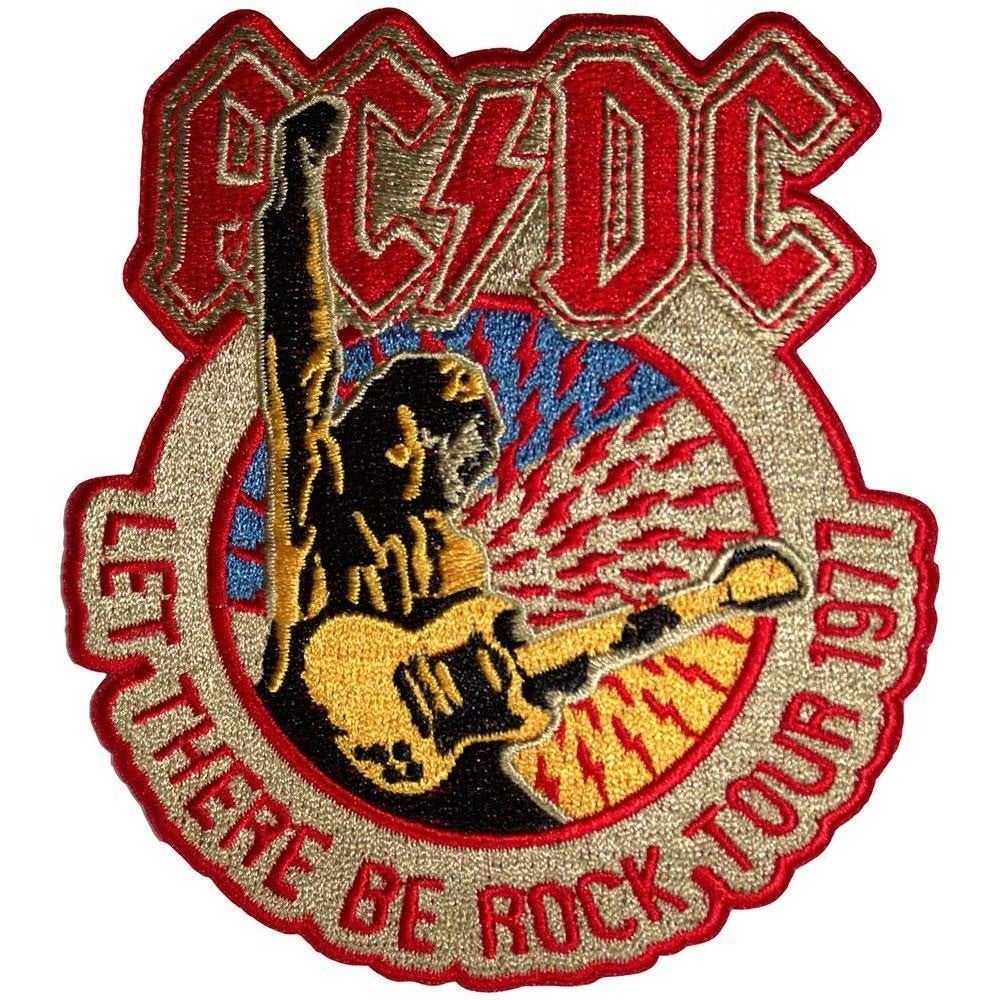 AC/DC - Let There Be Rock Tour 1977 - Patch off. merchandise, Collections, Enlèvement ou Envoi, Neuf