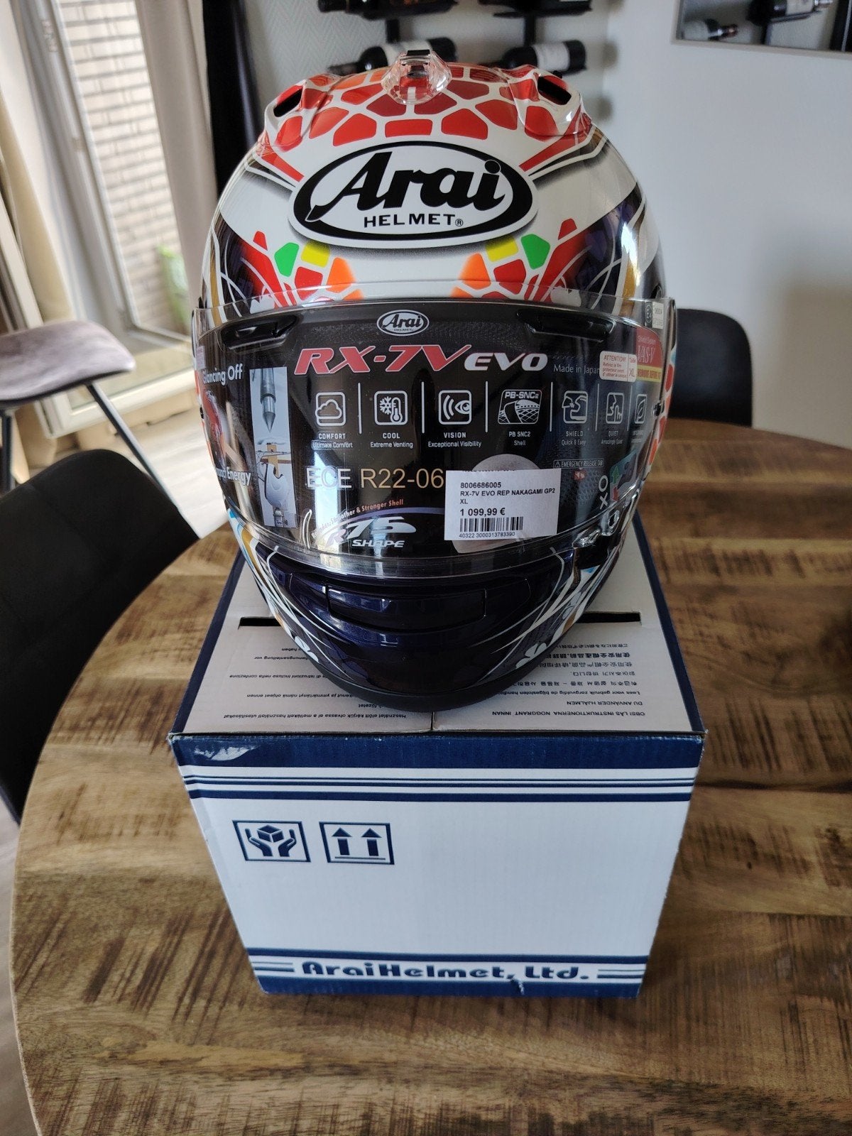 Arai Nakagami, Arai, XL, Casque intégral, Enlèvement