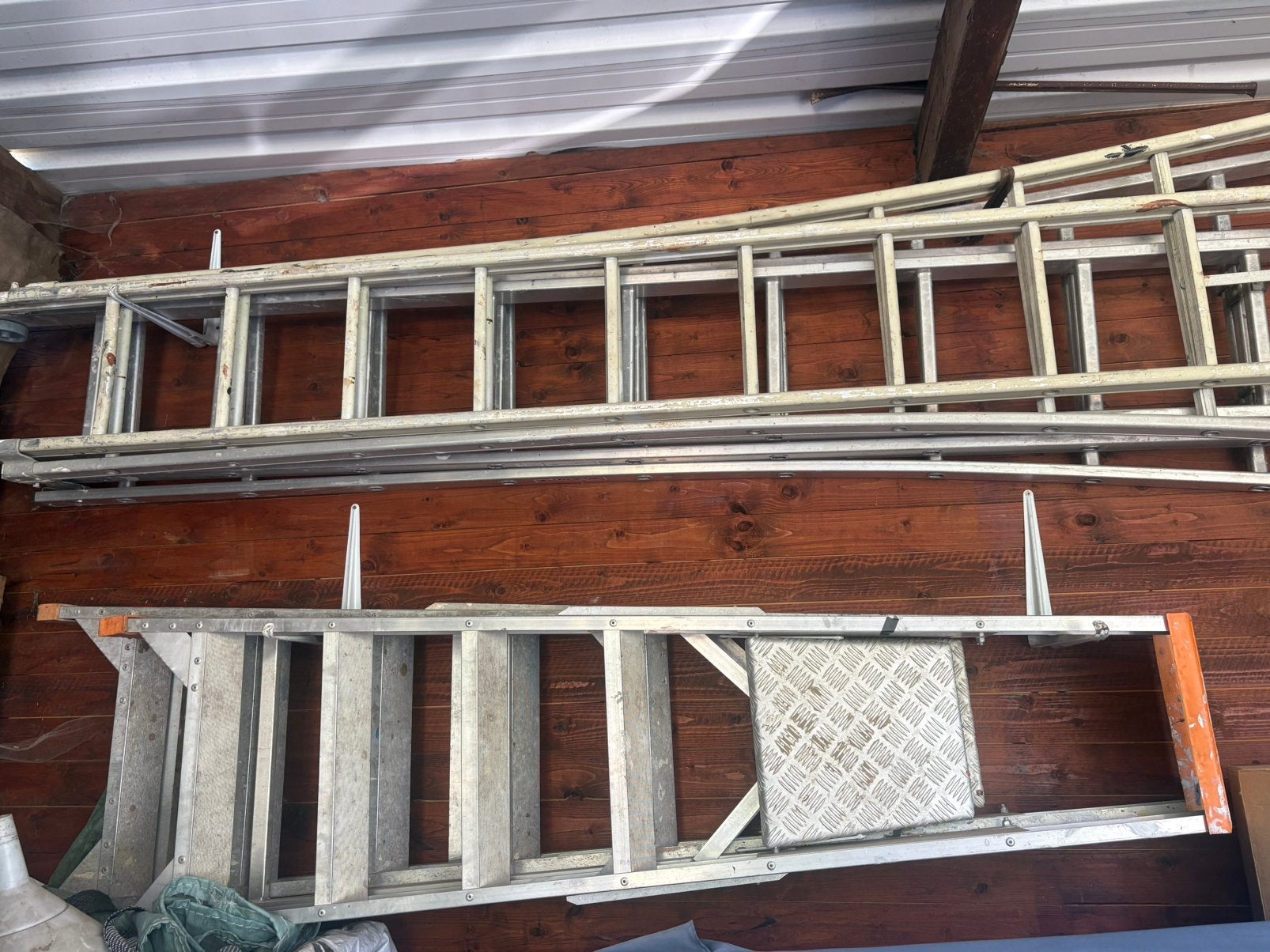 Ladders en trapladders, Doe-het-zelf en Bouw, Ladders en Trappen, Ophalen, Zo goed als nieuw, Ladder