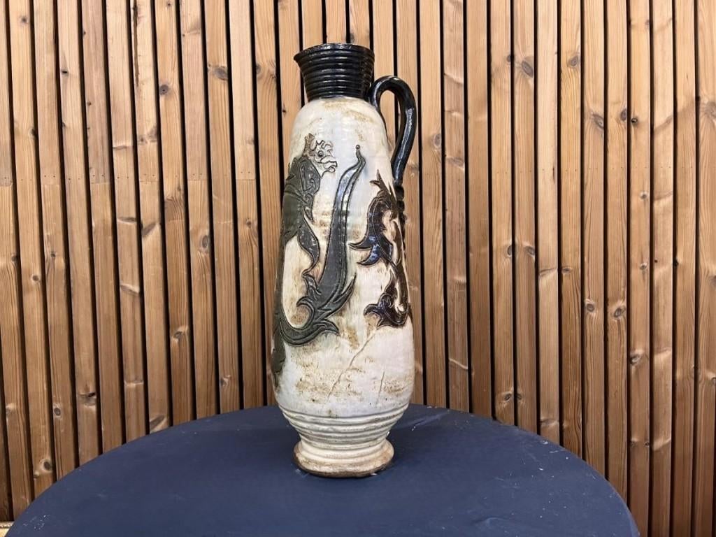 Zeldzame Grote Vloervaas Roger Guérin (65 cm) – Gesigneerd, Enlèvement