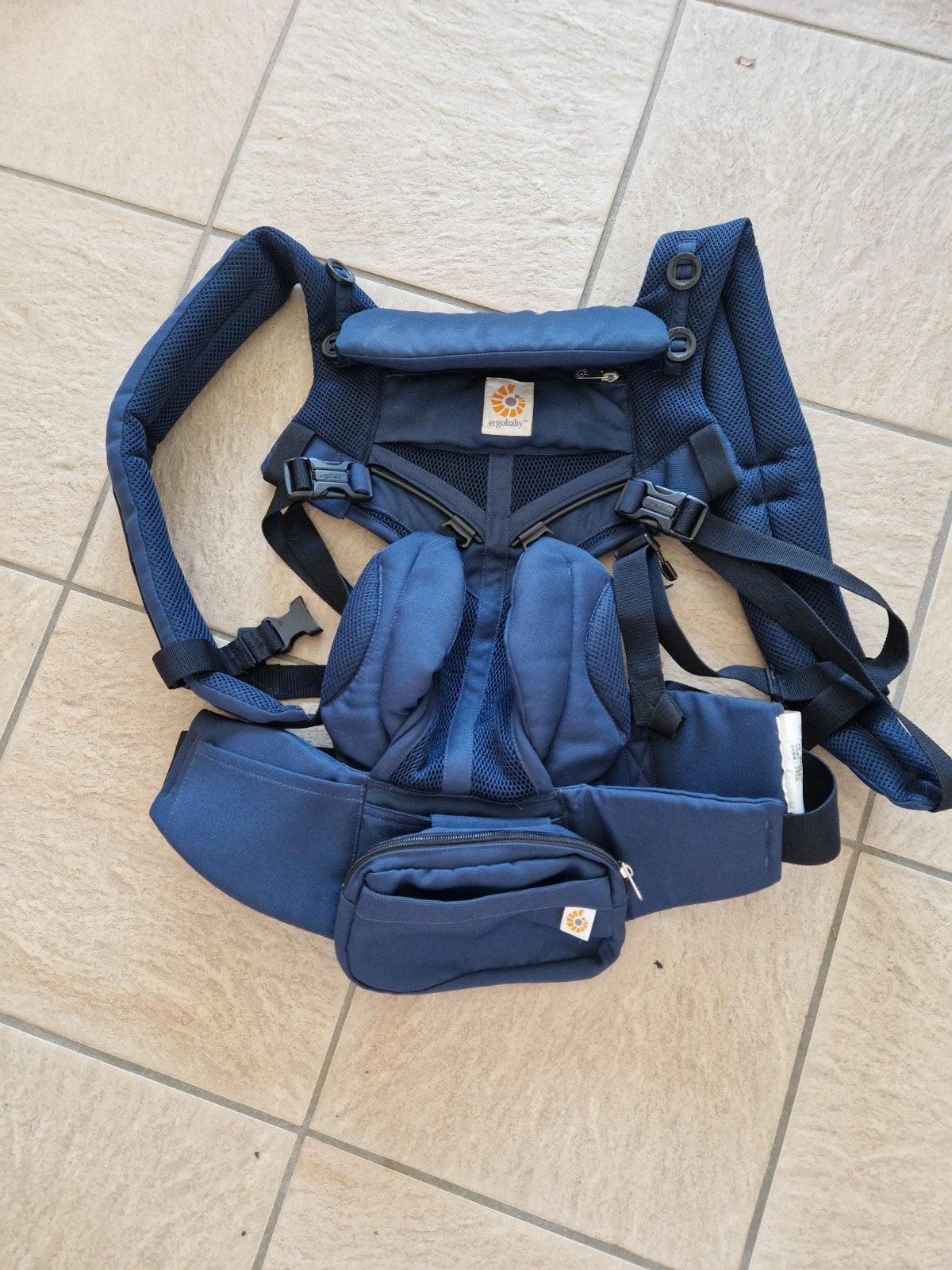 Ergobaby Babycarrier Omni 360 Cool Air Mesh Midnight Blue, Ophalen of Verzenden, Draagzak