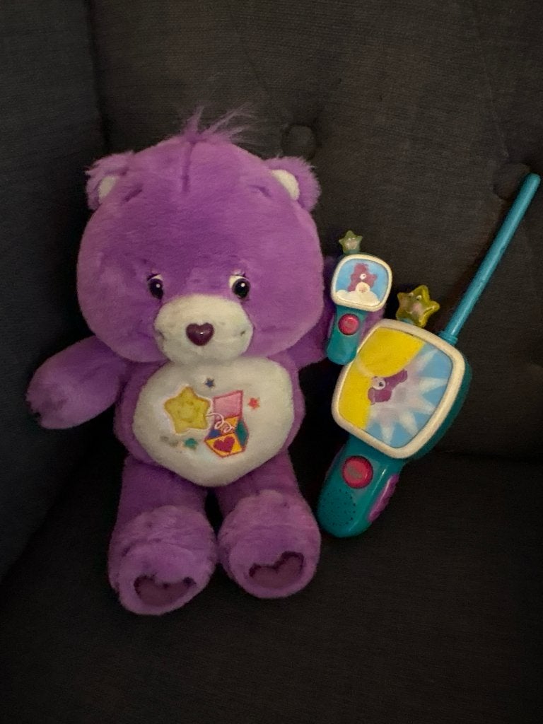 Care Bear Play Along “hide and seek” 2005 met tracker, Enlèvement ou Envoi, Comme neuf, Ours
