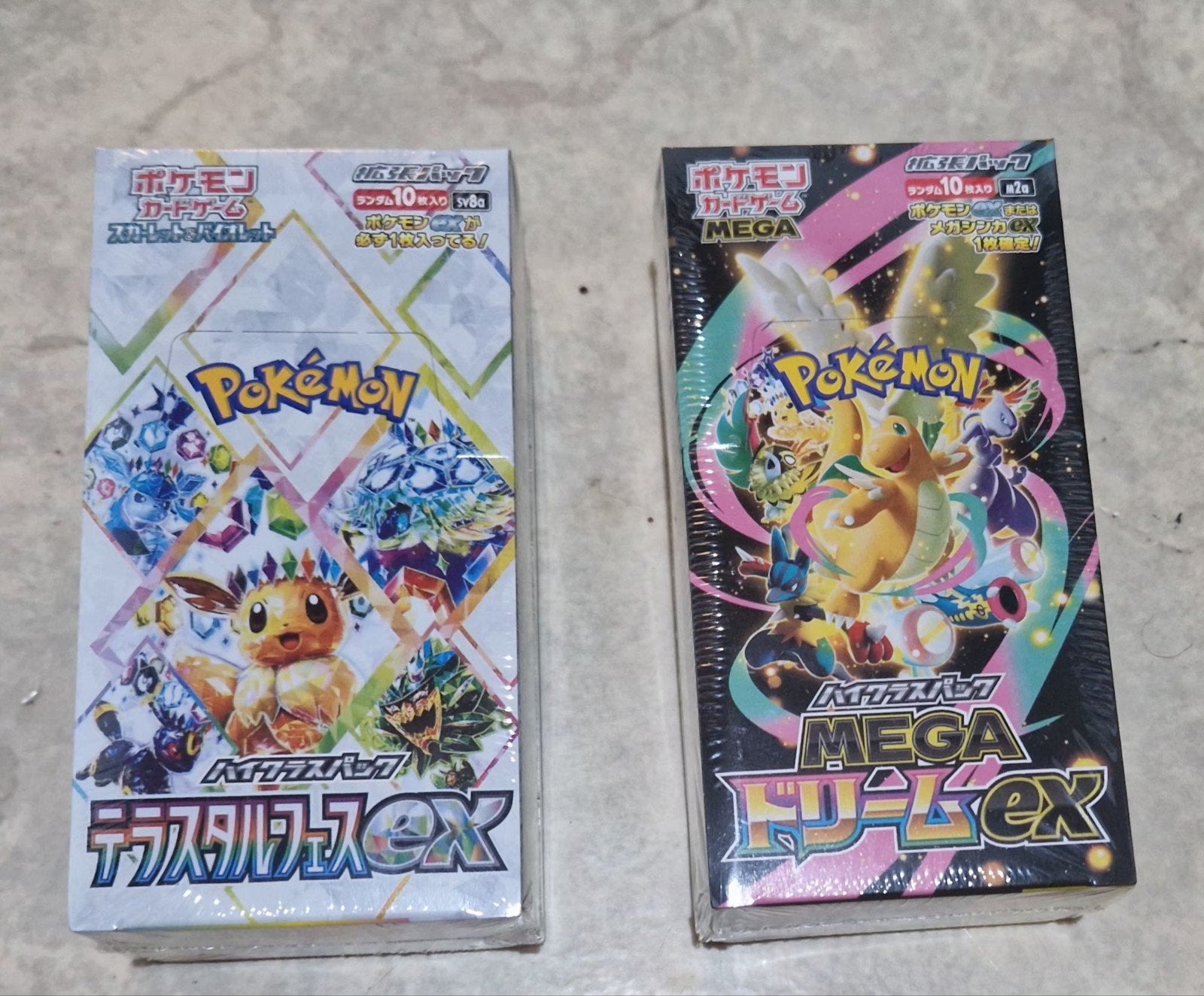 Booster Boxes japonais Terastal festival et Mega dream à ven, Enlèvement