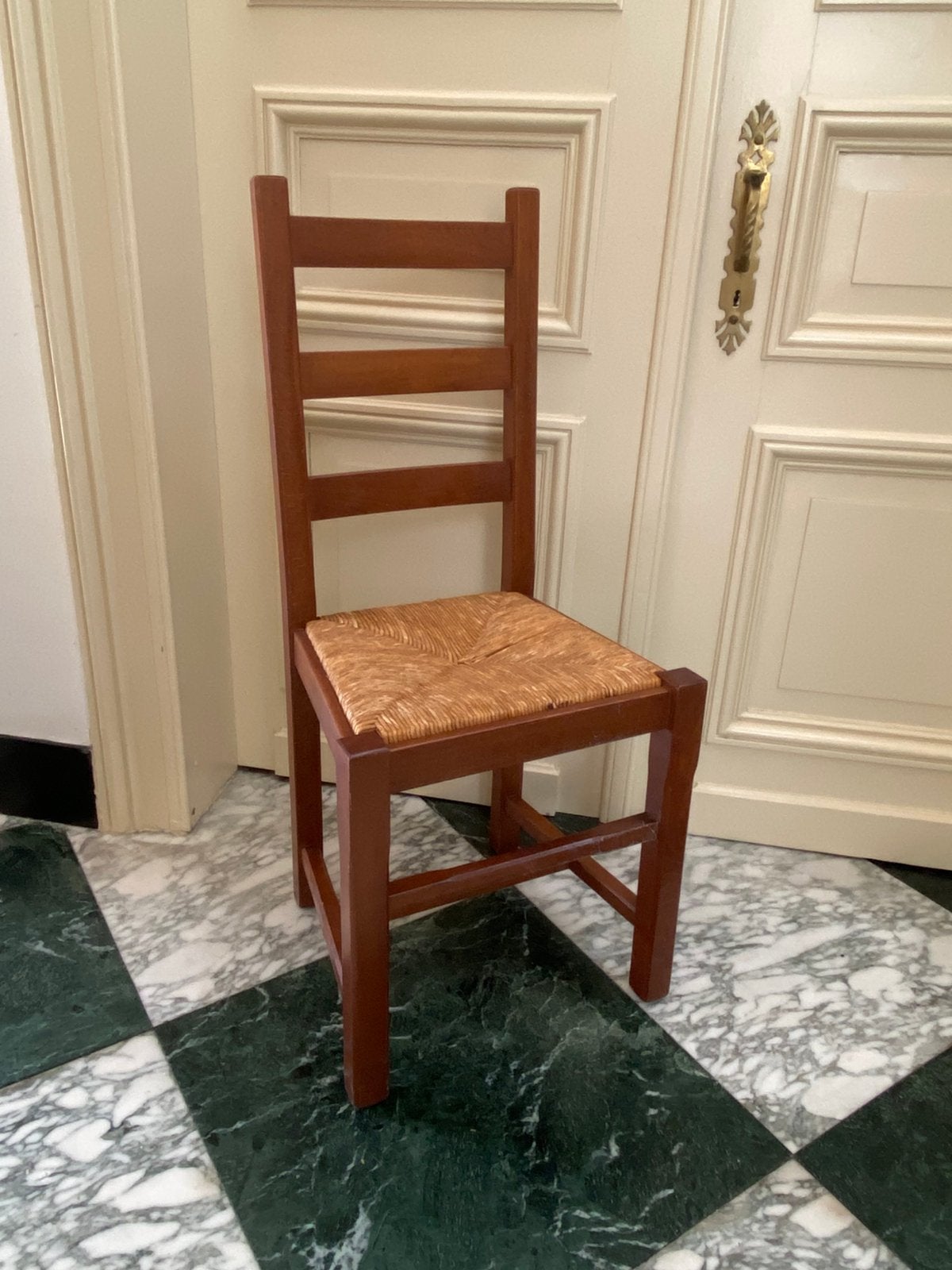 4  chaises, Maison & Meubles, Enlèvement, Comme neuf, Brun, Bois
