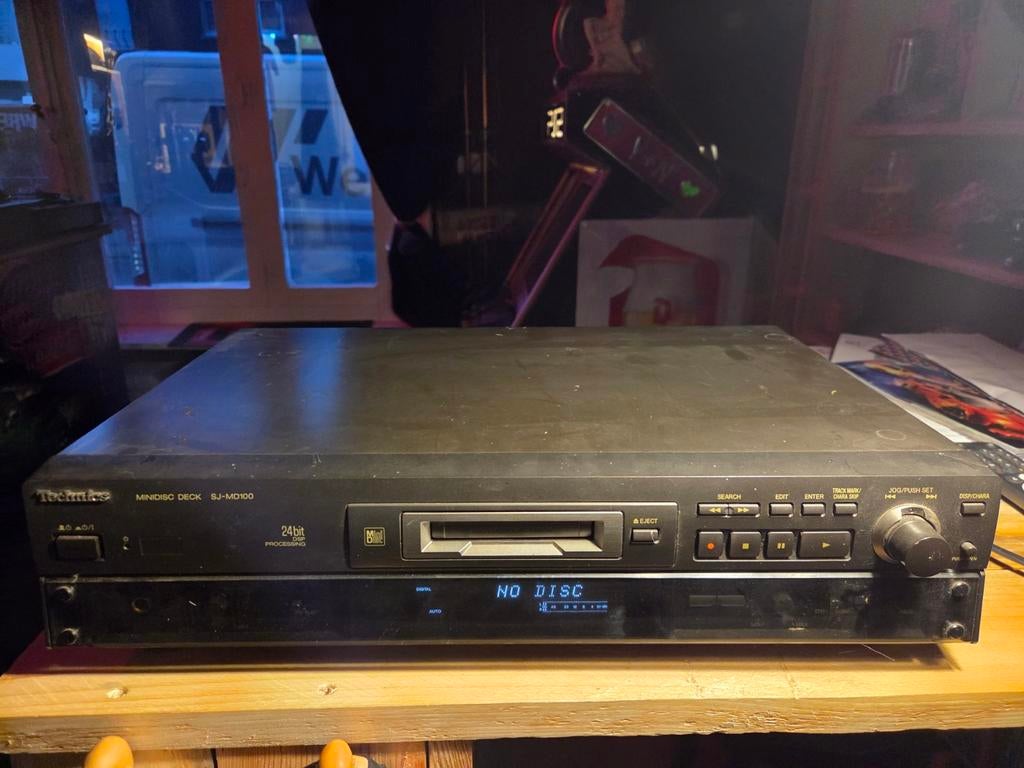 Technics minidisc deck sj - md100, Ophalen
