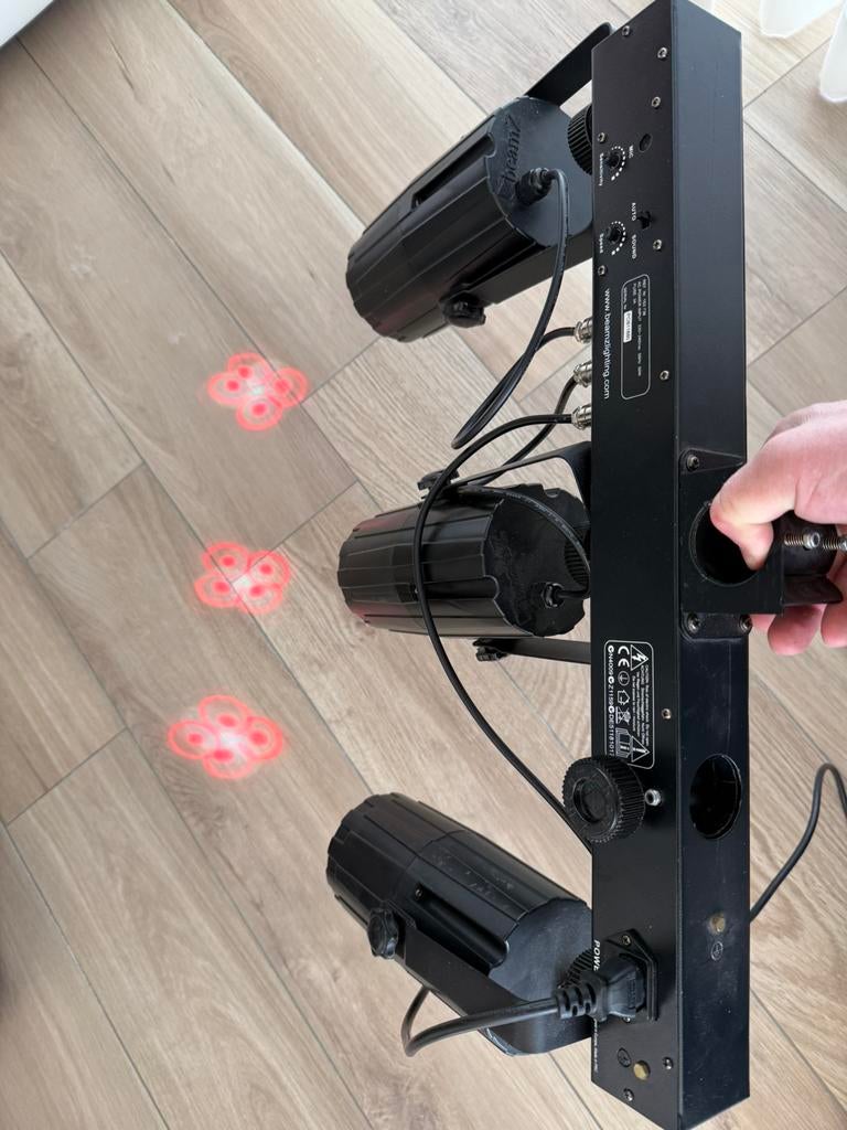 Beamz Light set 3-some, Muziek en Instrumenten, Ophalen, Zo goed als nieuw