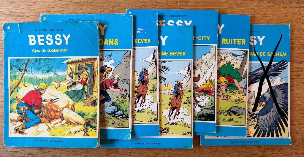 Bessy stripverhalen - 6 stuks, Boeken, Stripverhalen, Gelezen, Meerdere stripboeken, Ophalen of Verzenden