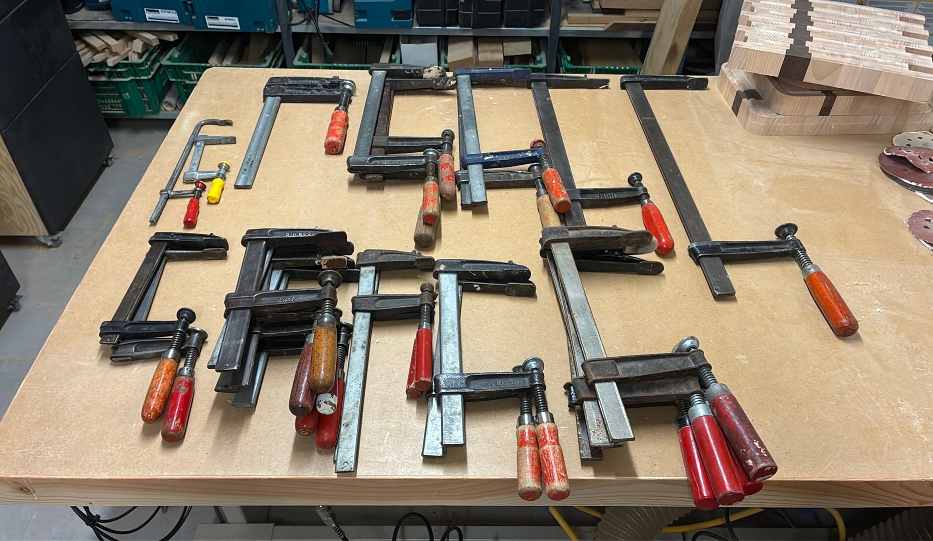 Meer dan 20 lijmklemmen bijna allemaal made in germany, Doe-het-zelf en Bouw, Ophalen, Gebruikt