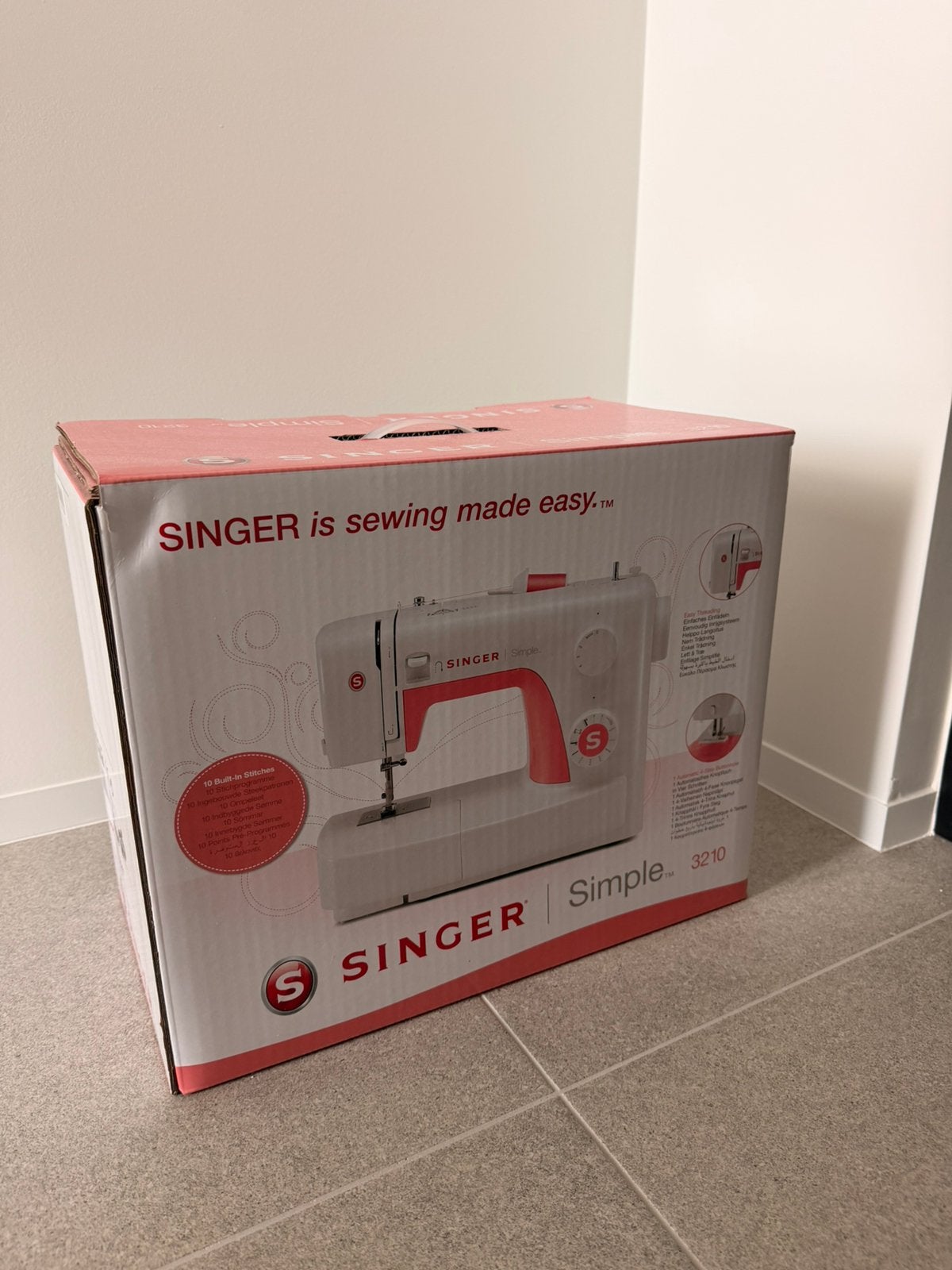 Singer naaimachine (niet geopend), Ophalen, Nieuw, Naaimachine, Singer
