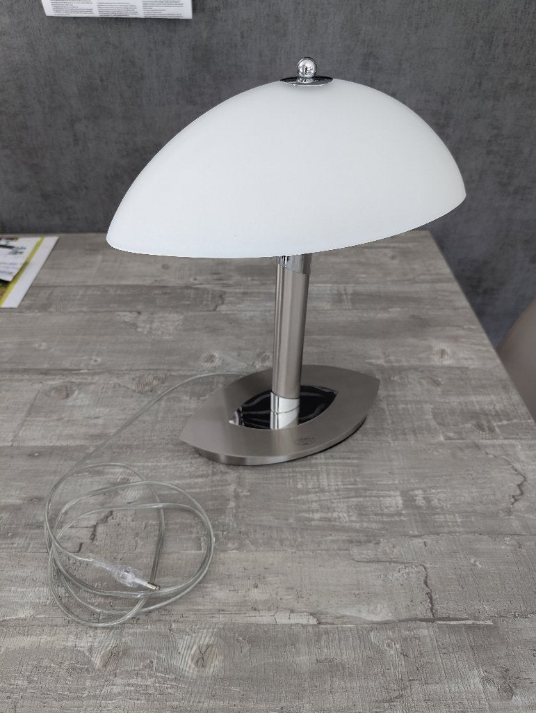 WOFI Tafel lamp, nickel matt, Gebruikt, Overige merken, 39 cm, E14 (klein)
