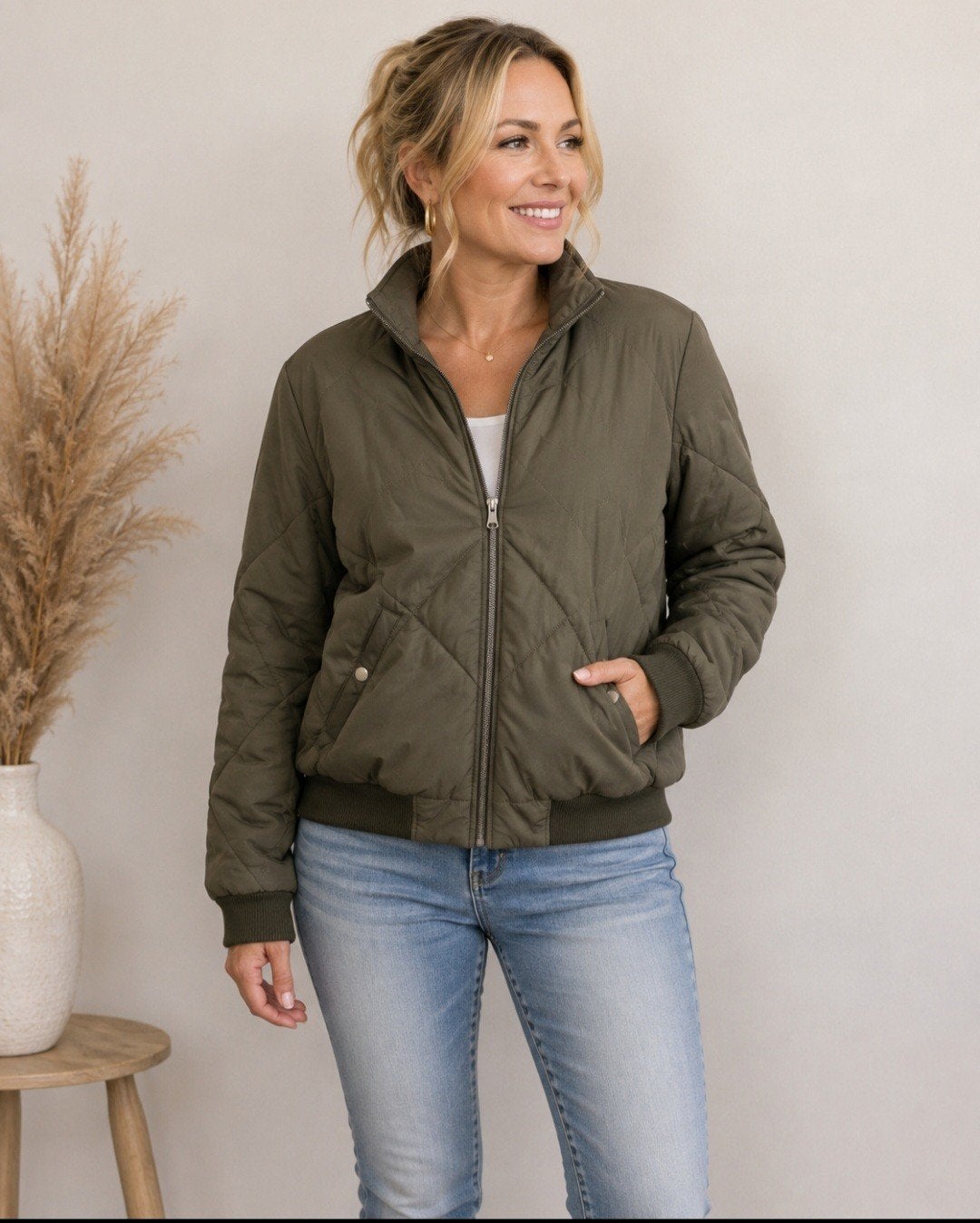 NOISY MAY Groen Jacket Maat M - In prima staat✨️✨️, Kleding | Dames, Jassen | Winter, Maat 38/40 (M), Ophalen of Verzenden, Zo goed als nieuw