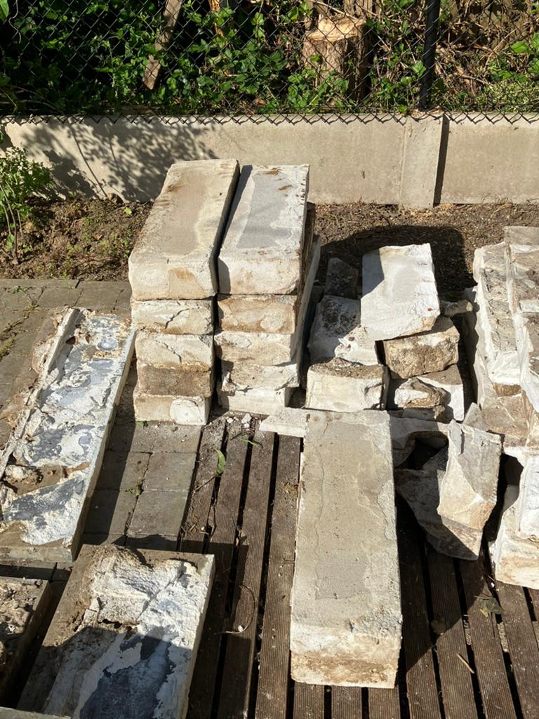GRATIS af te halen: celbetonblokken, Tuin en Terras, Bielzen en Borduren, Ophalen, Gebruikt, Blok, Minder dan 25 cm