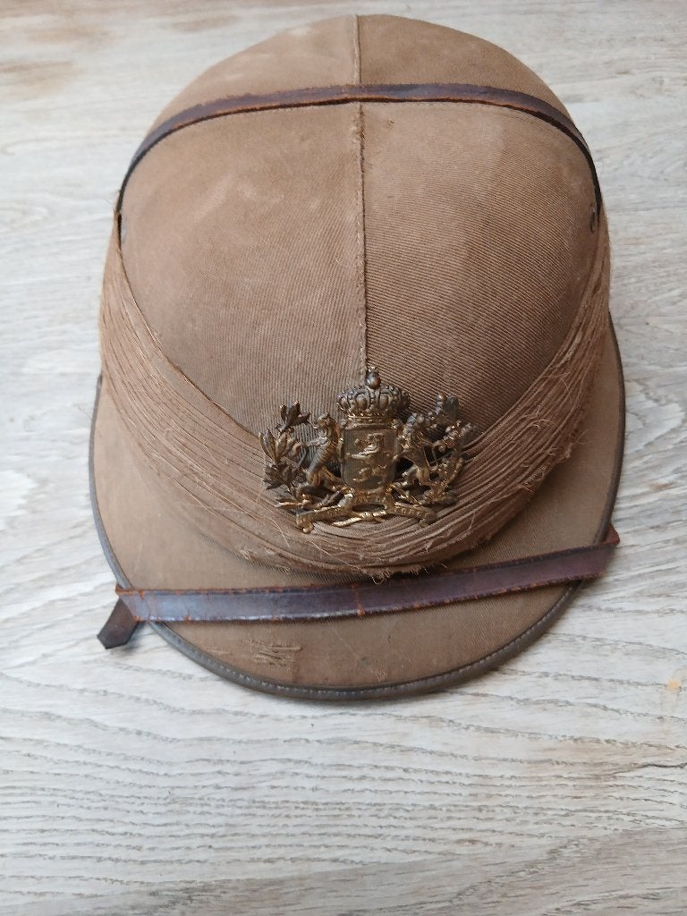 Casque coloniale du congo belge, Collections, Envoi, Autres, Emblème ou Badge