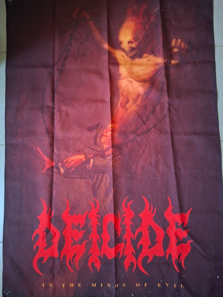 Vlag Deicide - In the minds of Evil, Verzamelen, Ophalen of Verzenden, Gebruikt