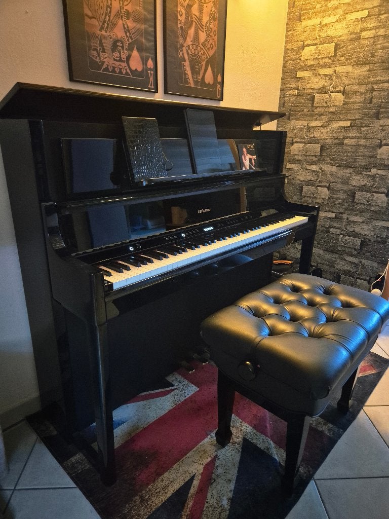 Roland LX708 zwarte P.E digitale piano, Muziek en Instrumenten, Ophalen, Zwart, Zo goed als nieuw, Piano