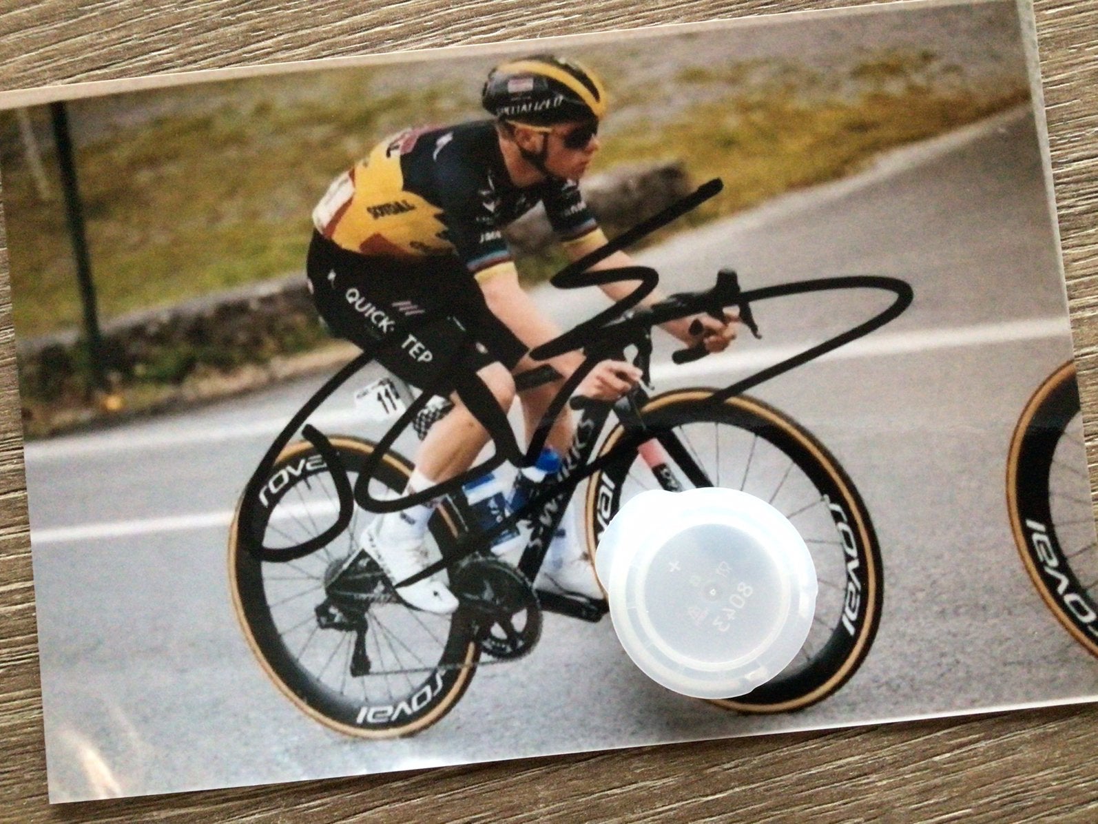 Wielerfoto remco evenepoel, Sports & Fitness, Enlèvement ou Envoi, Comme neuf