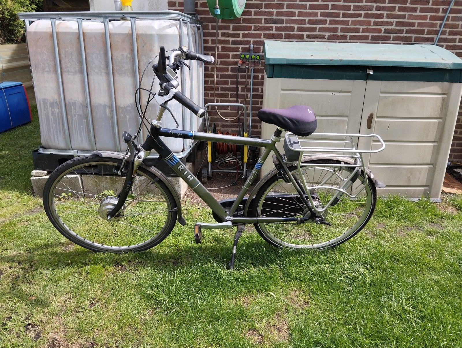 Elektrische heren fiets, Ophalen