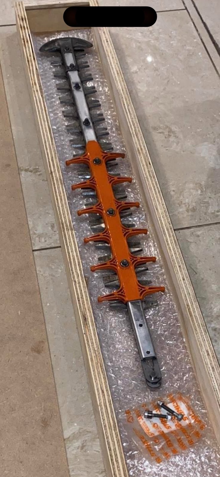 STIHL  dubbelvoudige geslepen messen  60cm, Tuin en Terras, Ophalen of Verzenden, Gebruikt, Handmatig
