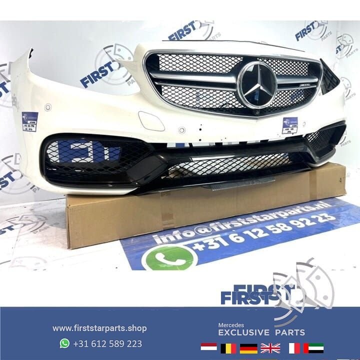 W212 FACELIFT E63 AMG VOORBUMPER WIT COMPLEET origineel Merc, Utilisé, -, Avant, -