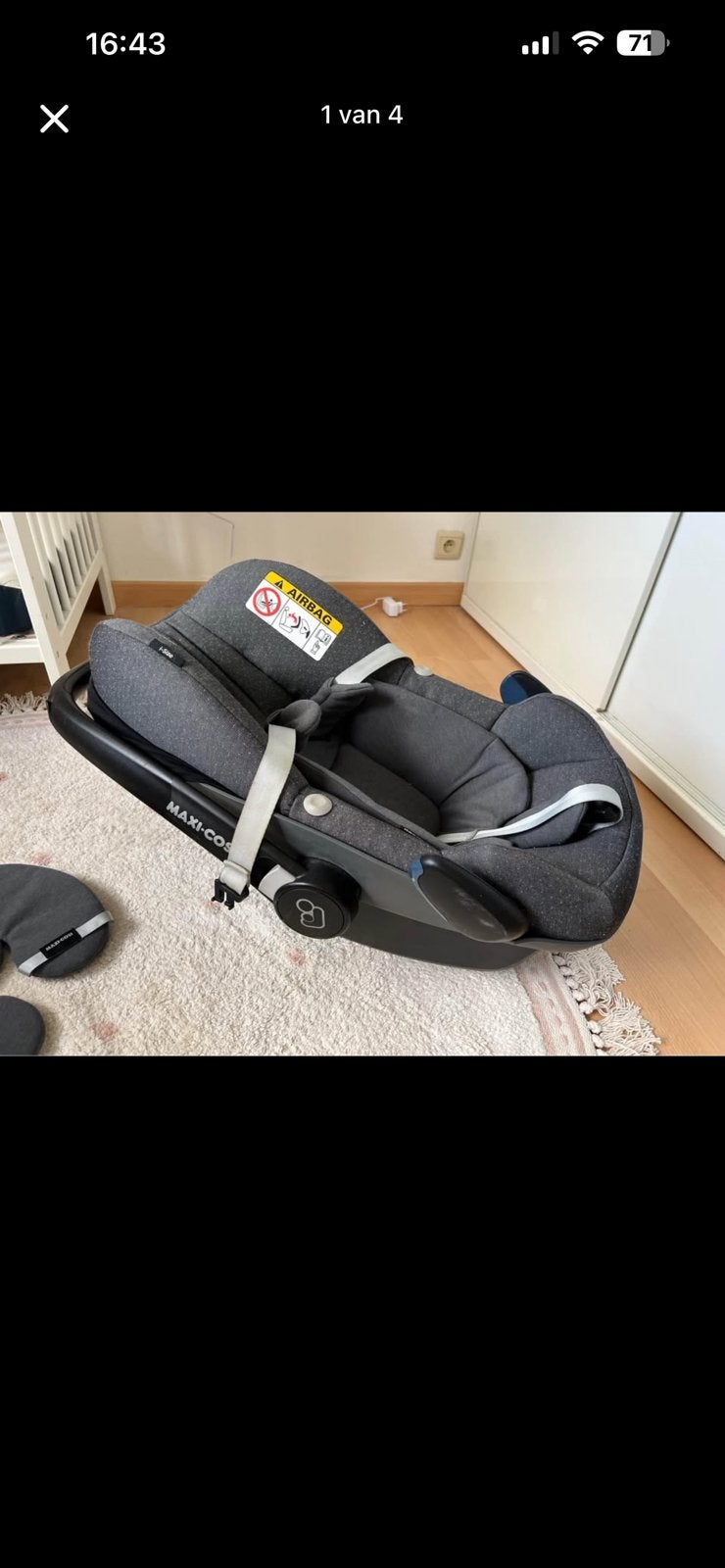 Maxi cosi pebble i-size, Enlèvement, Comme neuf, Maxi-Cosi, Ceinture de sécurité ou Isofix