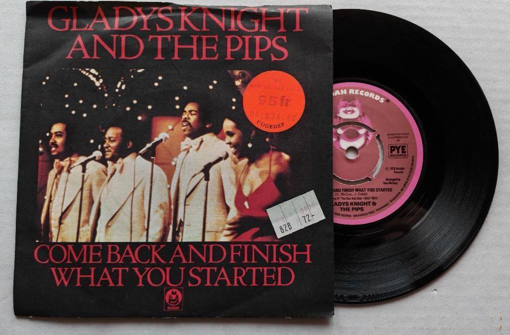 GLADYS KNIGHT & THE PIPS - Come back and finish what you ..., Single, Comme neuf, 7 pouces, R&B et Soul