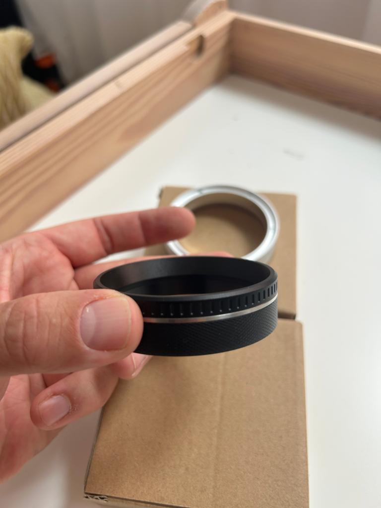 Magnetische Doseerring 54mm voor Sage Barista (Zilv/ Zwart), Ophalen, Zo goed als nieuw, Sage