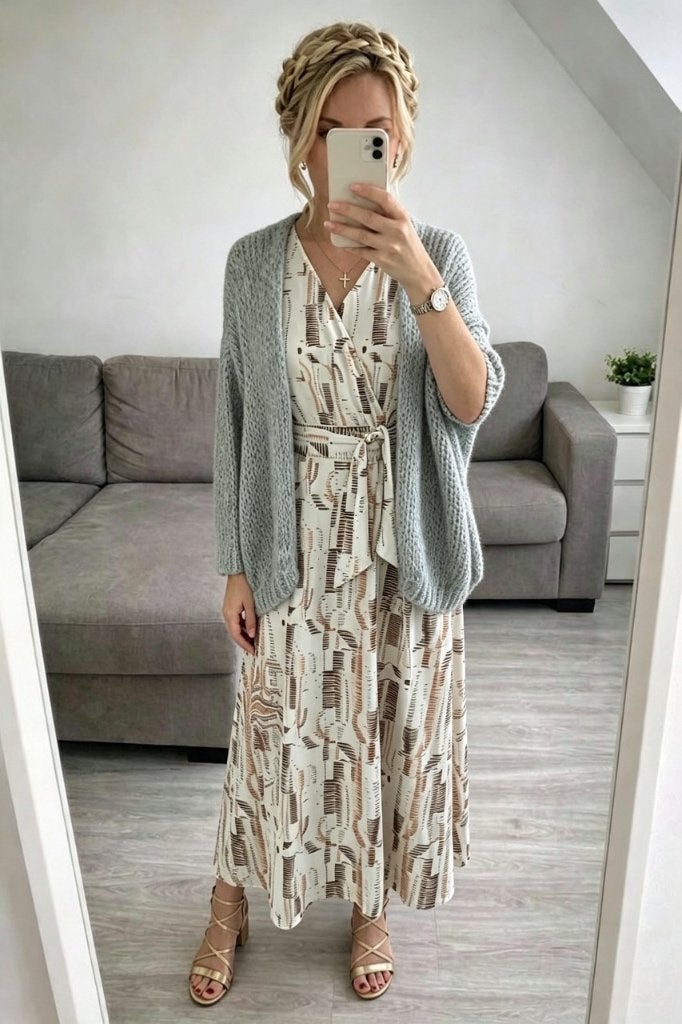 Bernadette gilet, cardigan, Verzenden, Zo goed als nieuw, Maat 46/48 (XL) of groter, Grijs