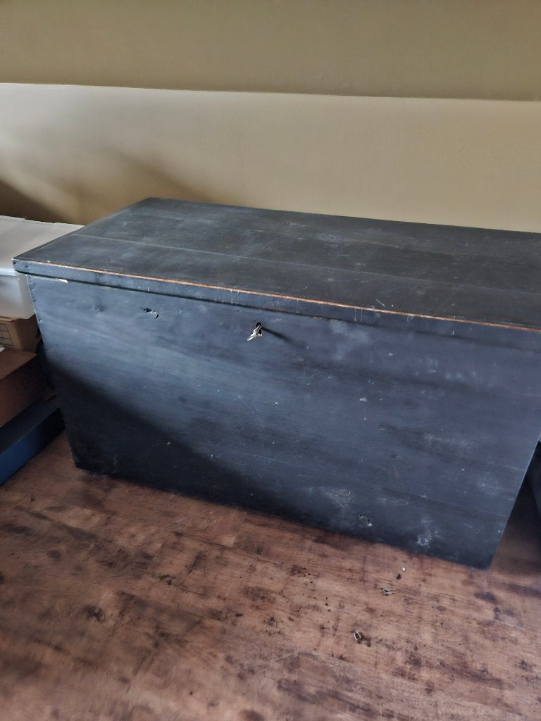 Grote houten opbergkist, Ophalen, Gebruikt