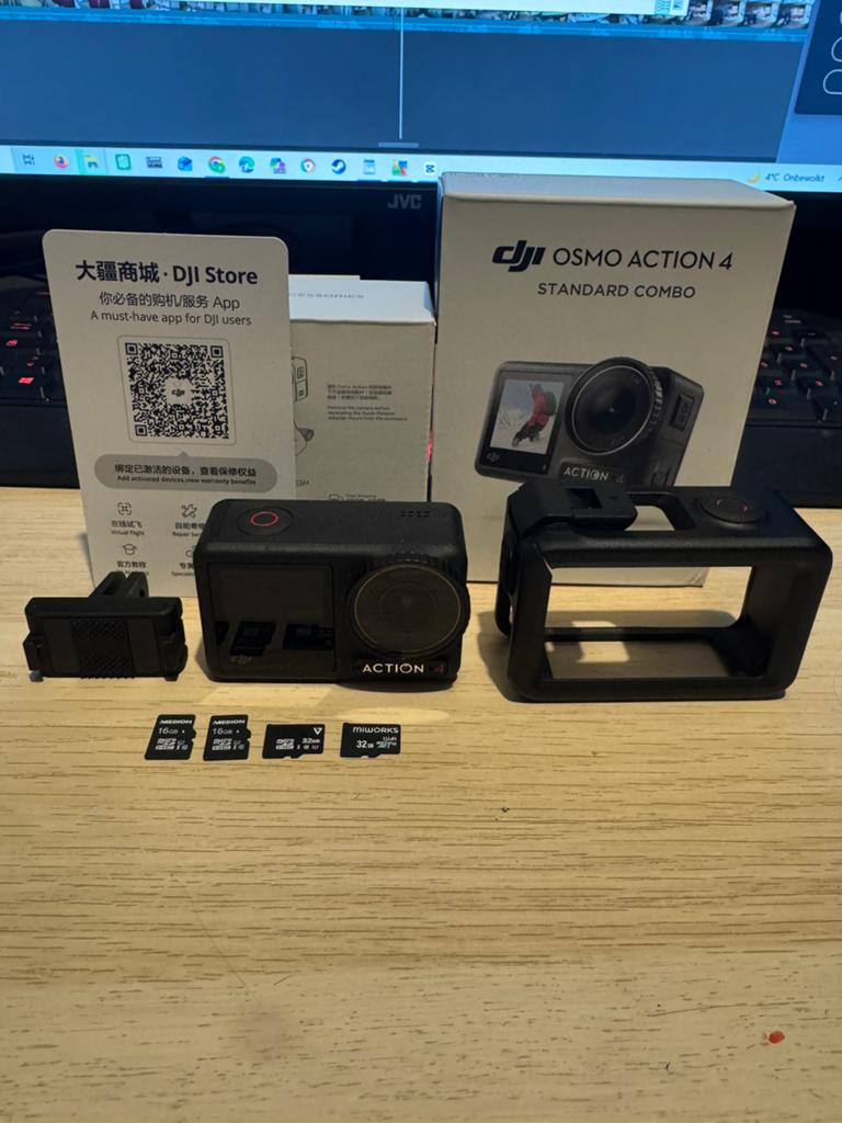 DJI Osmo Action 4 | Zo goed als nieuw | 2 maanden oud, Ophalen of Verzenden, Zo goed als nieuw, Overige merken