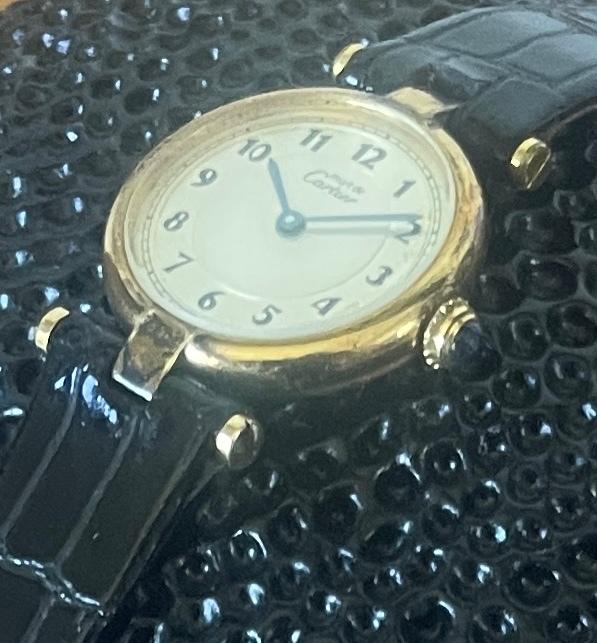 Montre Must de Cartier, Enlèvement ou Envoi, Utilisé, Autres marques, Cuir