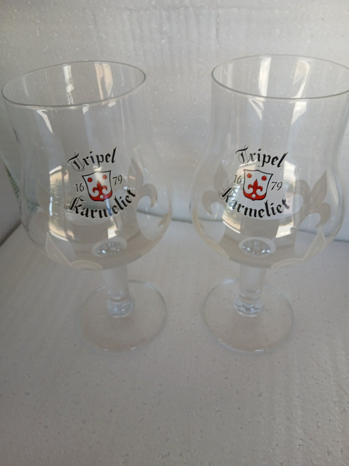 6 tripel karmeliet glazen, Verzamelen, Ophalen of Verzenden