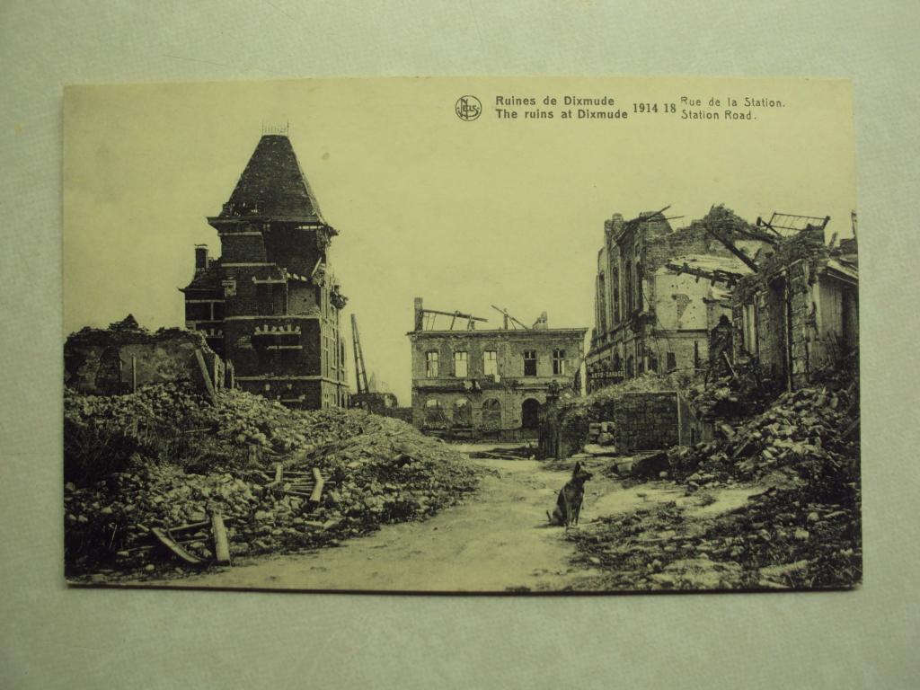 55631 - RUINES DE DIXMUDE 10914-1918 - RUE DE LA STATION, Envoi