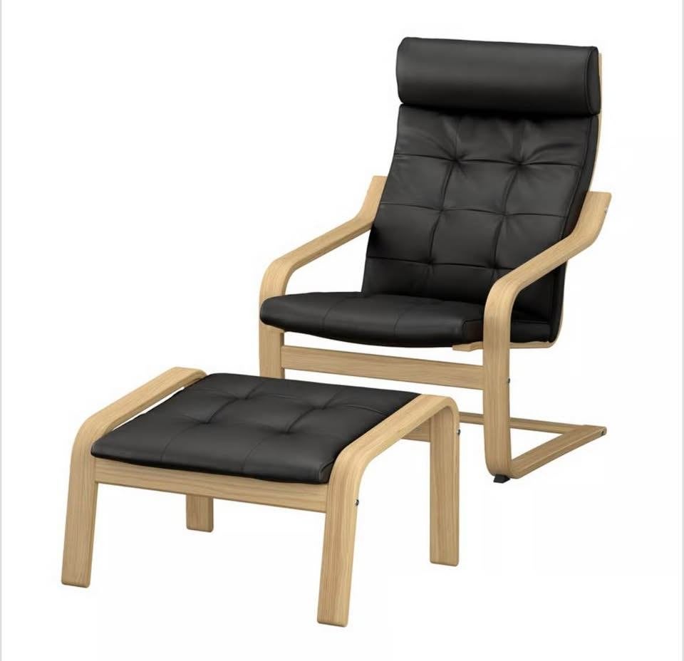Fauteuil avec repose-pied - Excellente condition!!!, Comme neuf, Enlèvement, 50 à 75 cm, Bois