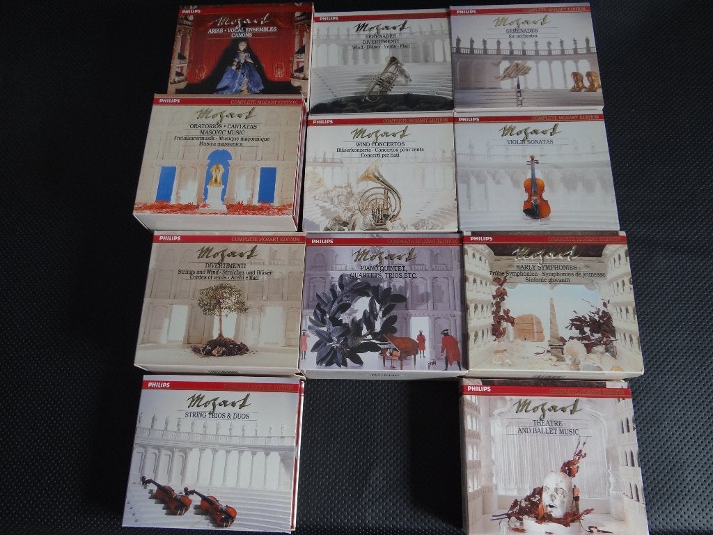 Collectiebundel van MOZART CD's (Philips), Boxset, Mozart, Overige typen, Ophalen of Verzenden