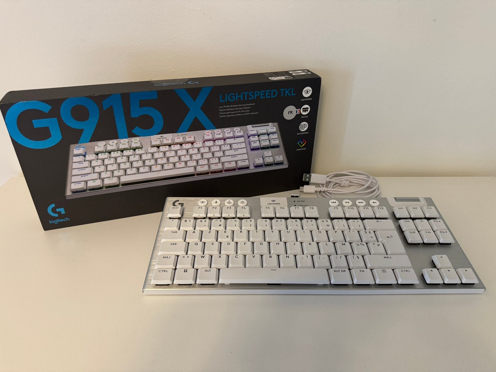 Logitech G G915 X LIGHTSPEED TKL Clavier gaming, Informatique & Logiciels, Claviers, Enlèvement, Azerty, Comme neuf, Sans fil
