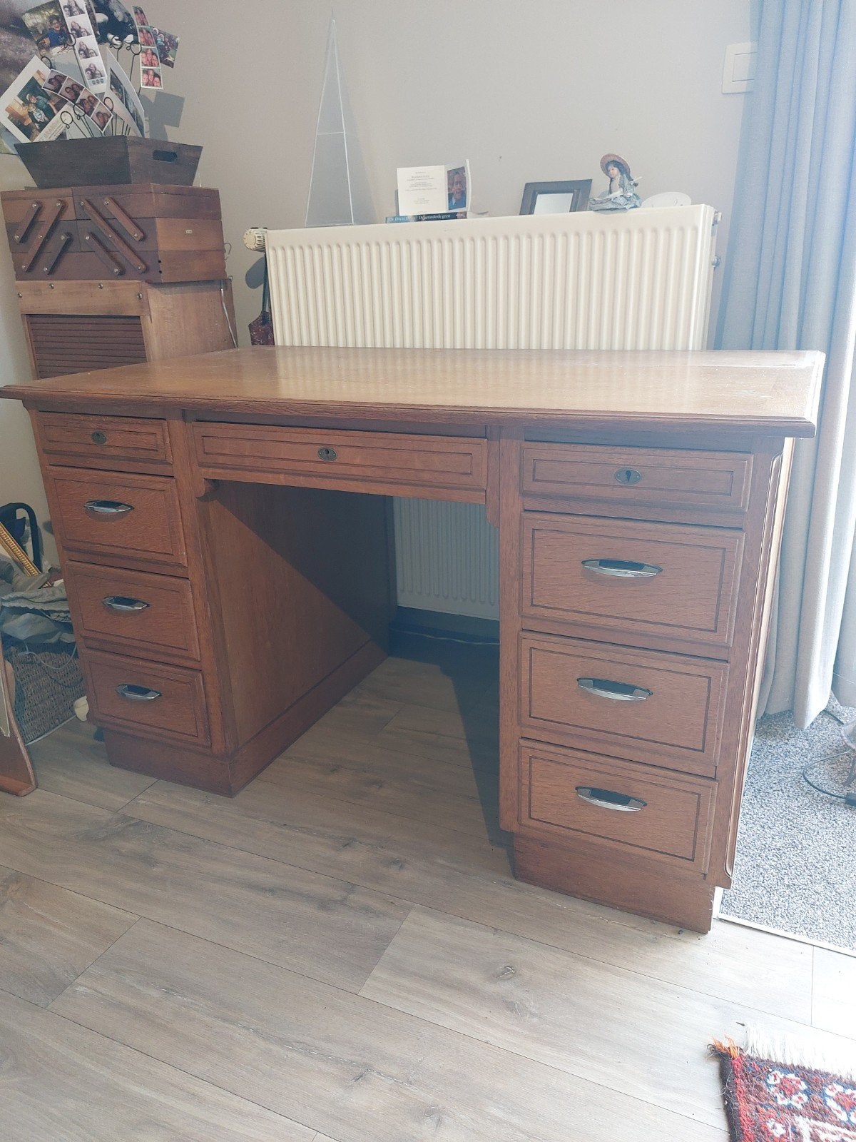 Bureau  , massief beuken houten., Enlèvement