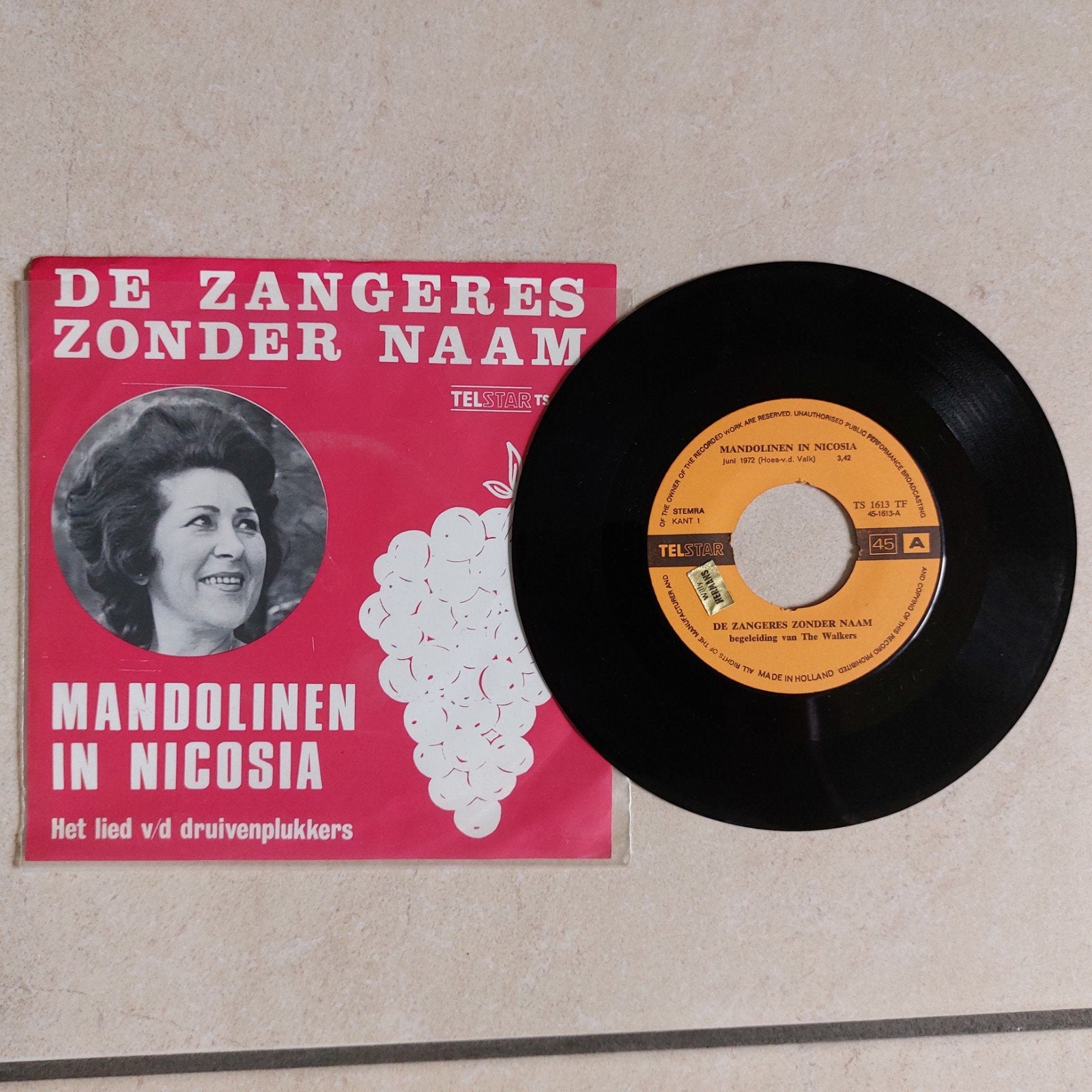 45 T Zangeres zonder naam., Ophalen of Verzenden