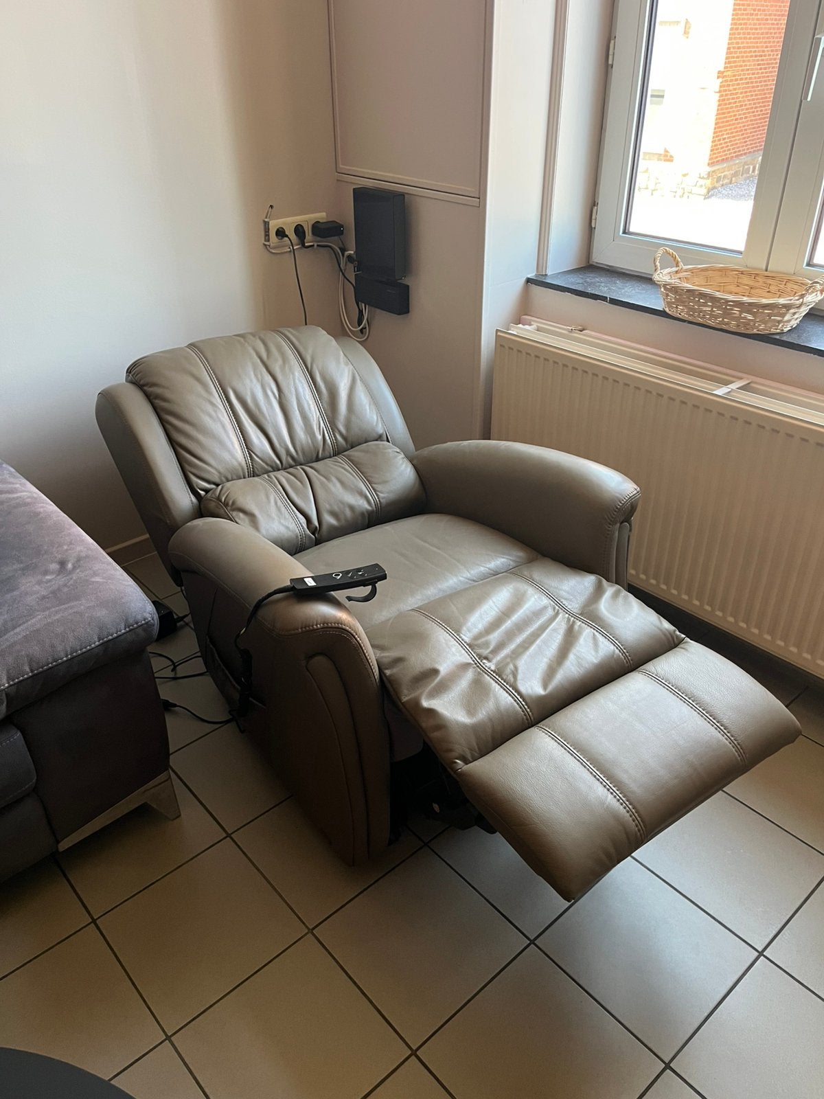 Relax zetel elektrische, Enlèvement, Comme neuf, Cuir