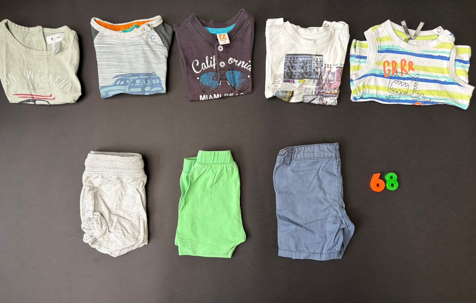 Maat 68 kledingpakket JONGEN, Ophalen of Verzenden, Zo goed als nieuw, Maat 68