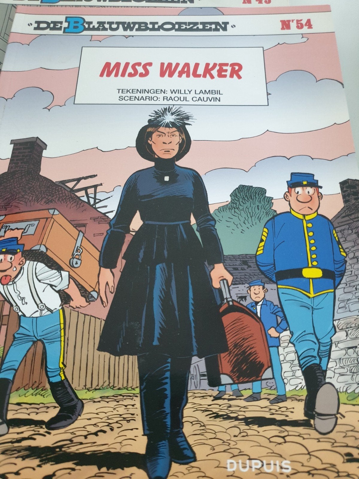 De Blauwbloezen nr 54 : Miss Walker. Cauvin Lambil, Boeken, Ophalen of Verzenden, Zo goed als nieuw, Algemeen